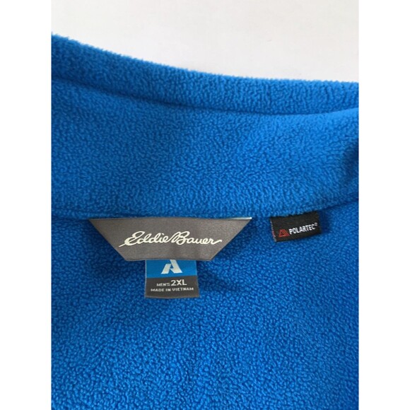 Eddie Bauer Jacket Mens 2XL Blue First Ascent 1/4 Zip Fleece Pullover Polartec - Picture 6 of 10